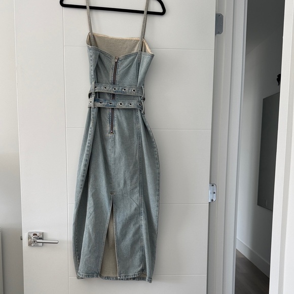 Mango Blue Denim Midi Dress - Picture 10 of 11